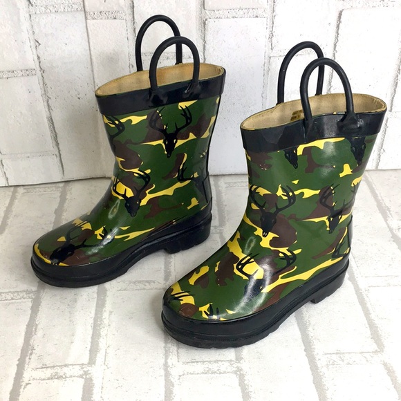 Austin Trading Rainboots Toddler Size 9 Camo *A1 - Picture 1 of 9